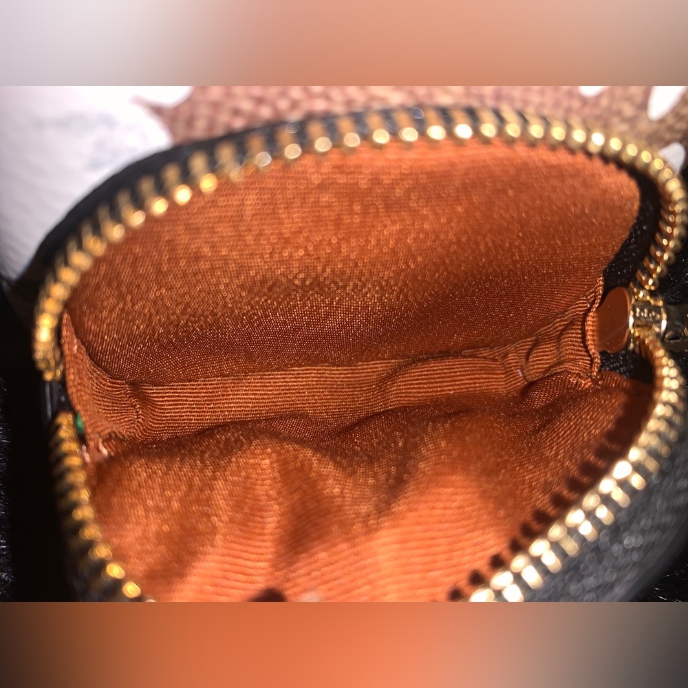 Coach Black and Brown Floral Charm Mini Backpack - Picture 5 of 8